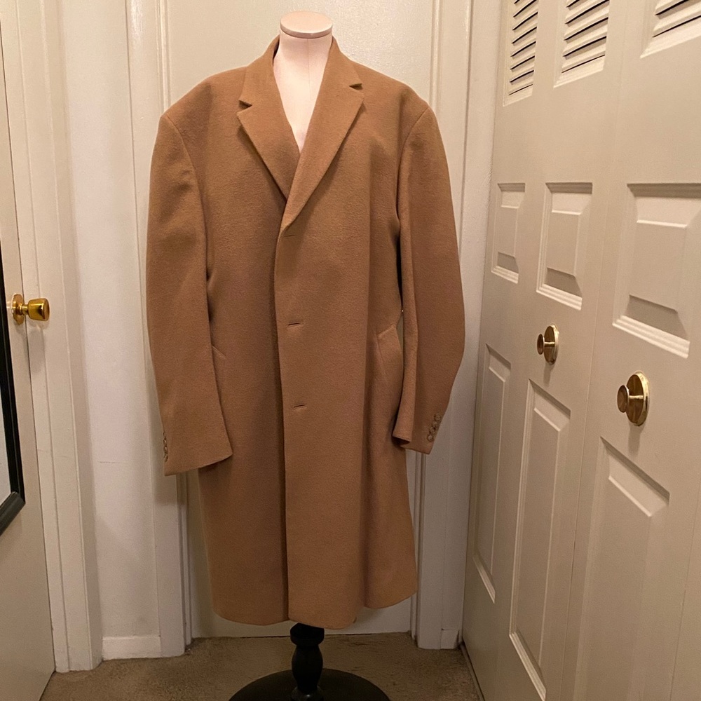 Jos. A. Banks 100% Camel Hair Over/Trench Coat